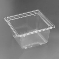 【直送品】 リスパック 惣菜容器　バイオカップ　キューブ　本体 15－80B  50枚/袋（ご注文単位12袋）