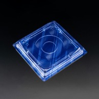 リスパック デザート容器　バイオカップキューブルック　本体 17 ブルー 50枚/袋（ご注文単位8袋）【直送品】