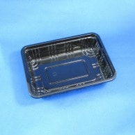 【直送品】 リスパック 青果容器　フルーツ K－15 黒 100枚/袋（ご注文単位16袋）