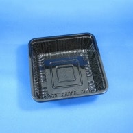 【直送品】 リスパック 青果容器　フルーツ K－80 黒 100枚/袋（ご注文単位16袋）