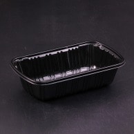 リスパック 青果容器　フルーツ フルーツ　2R　S 黒 100枚/袋（ご注文単位10袋）【直送品】