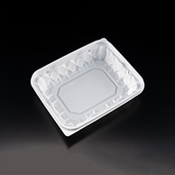 リスパック 惣菜容器　バイオアソートケース　本体 20－16B（38） PBPU723　白 50枚/袋（ご注文単位12袋）【直送品】
