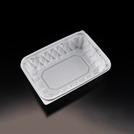 【直送品】 リスパック 惣菜容器　バイオアソートケース　本体 22－16B（48） PBPU833　白 50枚/袋（ご注文単位12袋）