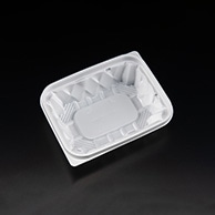 【直送品】 リスパック 惣菜容器　バイオアソートケース　本体 16－13B（38） PBPU303　白 50枚/袋（ご注文単位18袋）