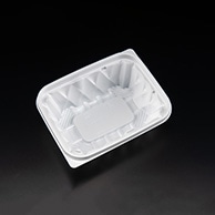 【直送品】 リスパック 惣菜容器　バイオアソートケース　本体 16－13B（48） PBPU313　黒　白 50枚/袋（ご注文単位18袋）