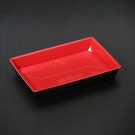 【直送品】 リスパック 寿司容器　豪華折　本体 2－3B 黒紅朱 50枚/袋（ご注文単位12袋）