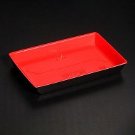 >【直送品】 リスパック 寿司容器　豪華折　本体 2－4B 黒紅朱 50枚/袋（ご注文単位12袋）