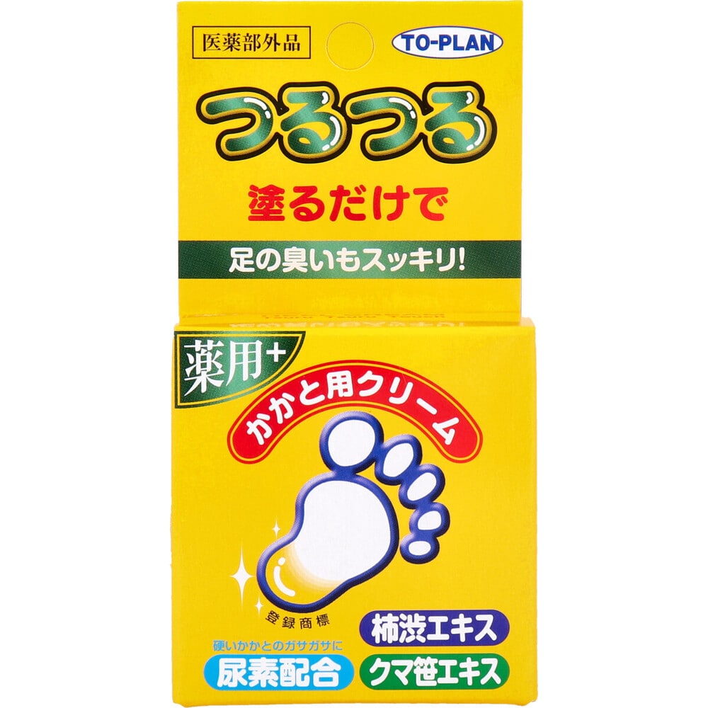 東京企画販売　トプラン つるつる 薬用 かかと用クリーム 30g入　1個（ご注文単位1個）【直送品】