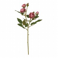 【直送品】 ビバ工芸 造花　スプレーウィットローズ モーブ VA2501 1本（ご注文単位1本）