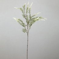 ビバ工芸 造花　ワイルドアスチルベ ホワイト／グリーン VAG2532 1本（ご注文単位1束）【直送品】