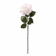 【直送品】 ビバ工芸 造花　ベルベットローズ ホワイト VE6793 1本（ご注文単位1本）