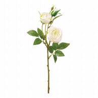 ビバ工芸 造花　ミディアムローズスプレー ホワイト VE6826 1本（ご注文単位1個）【直送品】