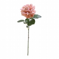 【直送品】 ビバ工芸 造花　ラージベルベットローズ ピンク VE6968 1個（ご注文単位1個）