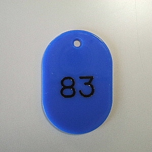 CR-BG42-BL 番号札　番号入〔大５１－１００〕　青 1セット (ご注文単位1セット)【直送品】
