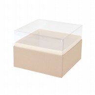 【直送品】 松村工芸 デザインBOX クリア120　ベージュ 162－1293－14 1個（ご注文単位1個）