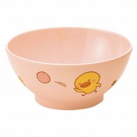 【直送品】 メラミン　子供食器　ひよこぐみ 飯茶碗（身）ピンク　J5BHIP  1個（ご注文単位1個）