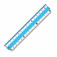 共栄プラスチック カラー直線定規 15cm ブルー CPK-15-B 1個（ご注文単位1個）【直送品】