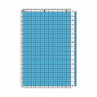 共栄プラスチック カラー方眼下敷 B6判 ブルー CPK-B6-B 1枚（ご注文単位5枚）【直送品】