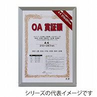 >【直送品】 ジャパンアート OA賞証額　カルビアン B4　シルバー OAS－VQ－B4－SV 1枚（ご注文単位1枚）