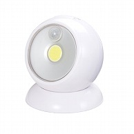ヤザワコーポレーション ボールセンサーライト 乾電池式 白色LED 人感・明暗センサー付 NBSMN45WH 1個（ご注文単位1個）【直送品】