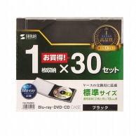 >【直送品】 サンワサプライ Blu－ray・DVD・CDケース  FCD－PN30BKN　ブラック 1個（ご注文単位1個）
