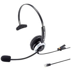サンワサプライ 電話用ヘッドセット（片耳タイプ）   MM-HSRJ02 MMHSRJ02 1個（ご注文単位1個）【直送品】