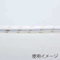 【直送品】 サンワサプライ ケーブルタイ　スパイラル　5m巻き 内寸直径12mm　ホワイト CA－SP12W－5 1個（ご注文単位1個）