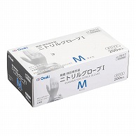 【直送品】 オオサキメディカル ニトリルグローブ1 ホワイト　M　200枚入 412128 1箱（ご注文単位10箱）
