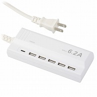 オーム電機 SMP-U5C62E3-W 00-1229 USB ACチャージャー TypeA×5＋TypeC 1.5m（ご注文単位1袋）【直送品】