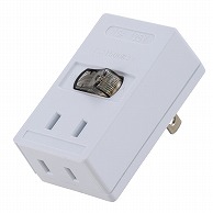 オーム電機 HS-TMP2A2-W 00-1416 LEDスイッチ付タップ（ご注文単位1袋）【直送品】