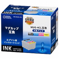 オーム電機 INK-EMUG-4CL 01-3950 エプソン互換 マグカップ 4色パック（ご注文単位1袋）【直送品】