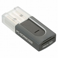 >オーム電機 PC-SCRWU302-H microSD専用カードリーダー TypeAコネクタ PCSCRWU302H 1個（ご注文単位1個）【直送品】