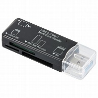オーム電機 PC-SCRWU303-K 01-3969 マルチカードリーダー 49メディア対応 USB3.2Gen1 ブラック（ご注文単位1袋）【直送品】