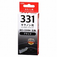 オーム電機 INK-C331-BK 01-7765 キヤノン互換インク BCI-331BK 染料ブラック（ご注文単位1袋）【直送品】
