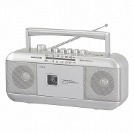 オーム電機 RCS-551Z 03-5011 AudioCommステレオラジオカセットレコーダー シルバー（ご注文単位1袋）【直送品】