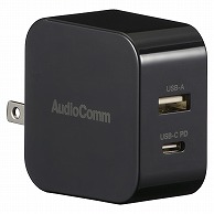 オーム電機 MAV-AP265N 03-6175 AudioComm USBチャージャー 65WPD対応USB-C+USB-A（ご注文単位1袋）【直送品】