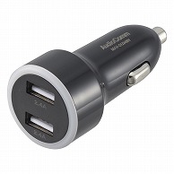 オーム電機 MAV-DU248N 03-6182 AudioComm USBカーチャージャー 4.8A Type-A×2ポート（ご注文単位1袋）【直送品】