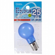 オーム電機 LB-PS3725K-DF 04-6620 昼光ミニクリプトン球 25形相当 PS-35 E17 フロスト（ご注文単位1袋）【直送品】