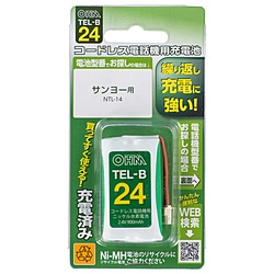 オーム電機 コードレス電話機用充電池 長持ちタイプ TELB24 1個（ご注文単位1個）【直送品】