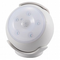 オーム電機 LS-B15-W 06-1630 LEDセンサーライト 人感・明暗センサー 屋内用 ホワイト（ご注文単位1袋）【直送品】
