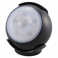 >オーム電機 LS-B15-K 06-1631 LEDセンサーライト 人感・明暗センサー ブラック（ご注文単位1袋）【直送品】