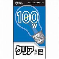 オーム電機 LC100V100W60/1P 06-1753 白熱電球 E26 100W クリア（ご注文単位1袋）【直送品】