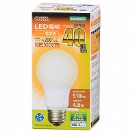 オーム電機 LDA5L-GAG53 06-3081 LED電球 E26 40形相当 電球色（ご注文単位1袋）【直送品】
