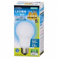 オーム電機 LDA5N-GAG53 06-3082 LED電球 E26 40形相当 昼白色（ご注文単位1袋）【直送品】