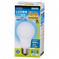オーム電機 LDA7N-GAG53 06-3084 LED電球 E26 60形相当 昼白色（ご注文単位1袋）【直送品】