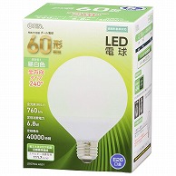オーム電機 LDG7N-GAG51 06-3165 LED電球 ボール電球形 E26 60形相当 昼白色（ご注文単位1袋）【直送品】