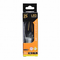 オーム電機 LDC2L-E12C6 06-3455 LEDフィラメントタイプシャンデリア球 E12 25形相当 電球色（ご注文単位1袋）【直送品】