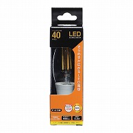 オーム電機 LDC3L-E12C6 06-3456 LEDフィラメントタイプシャンデリア球 E12 40形相当 電球色（ご注文単位1袋）【直送品】