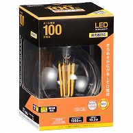 オーム電機 LDG10L/DC6 06-3460 LED電球 フィラメントタイプボール電球 E26 100形相当 調光器対応 電球色（ご注文単位1袋）【直送品】