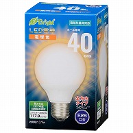 >オーム電機 LDG4L-G7AG20 06-3595 LED電球 ボール電球形 E26 40形相当 全方向 電球色（ご注文単位1袋）【直送品】